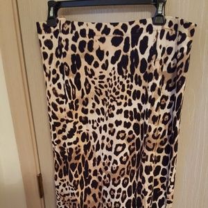 Lane Bryant Leopard Skirt